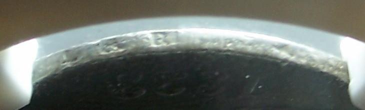 1833, O-106, Capped Bust Half Dollar, Edge