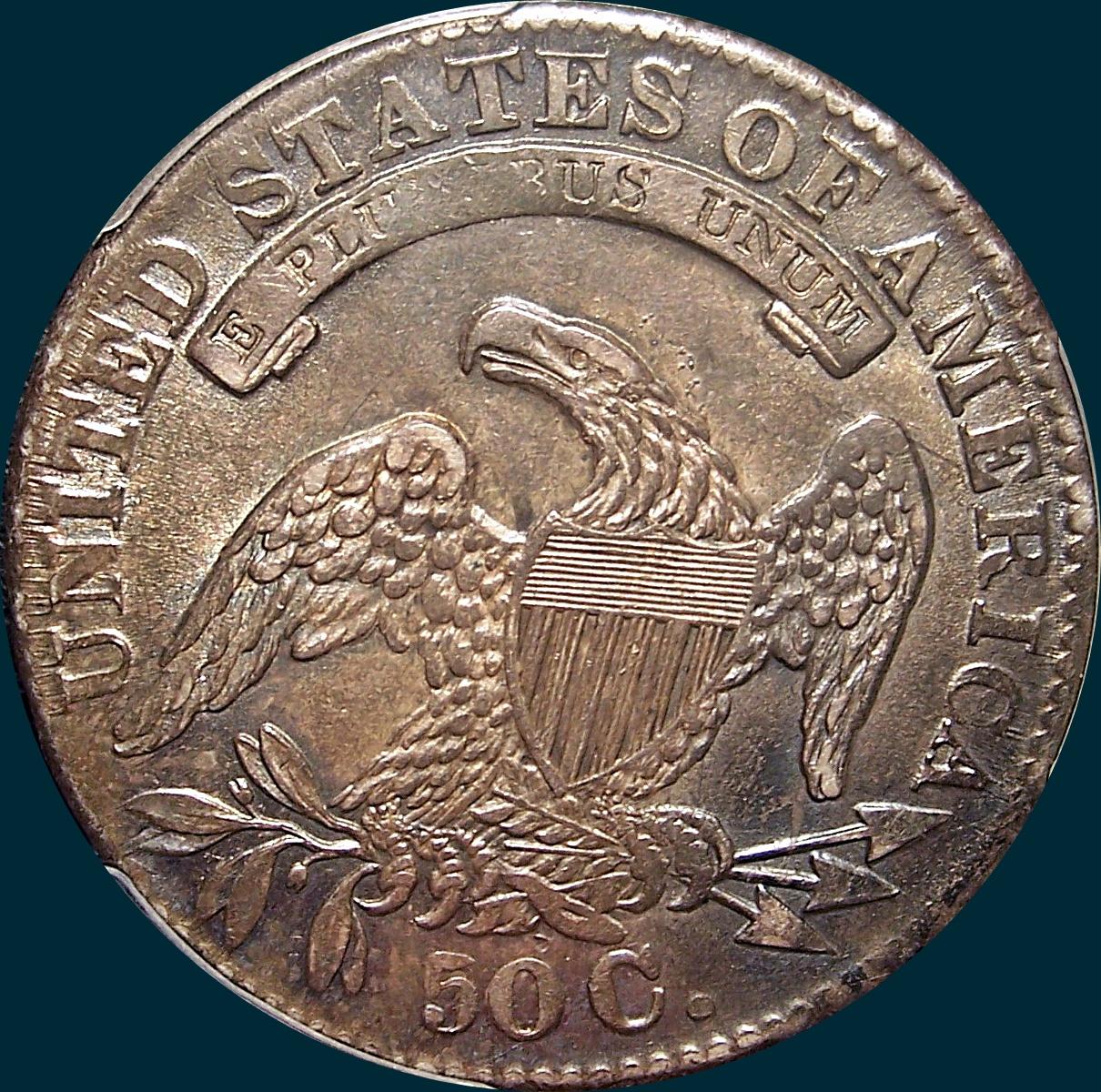 1833, O-106, Capped Bust Half Dollar