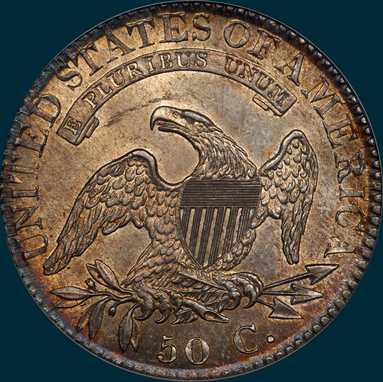 1823, O-101a, Patched 3, Capped Bust Half Dollar
