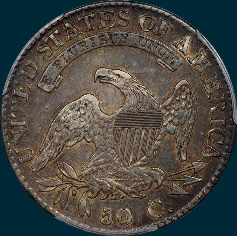 1823, O-110a, Ugly 3, Capped Bust, Half Dollar