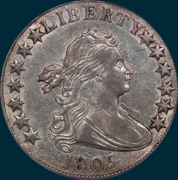 1805, O-104, Draped Bust, Half dollar