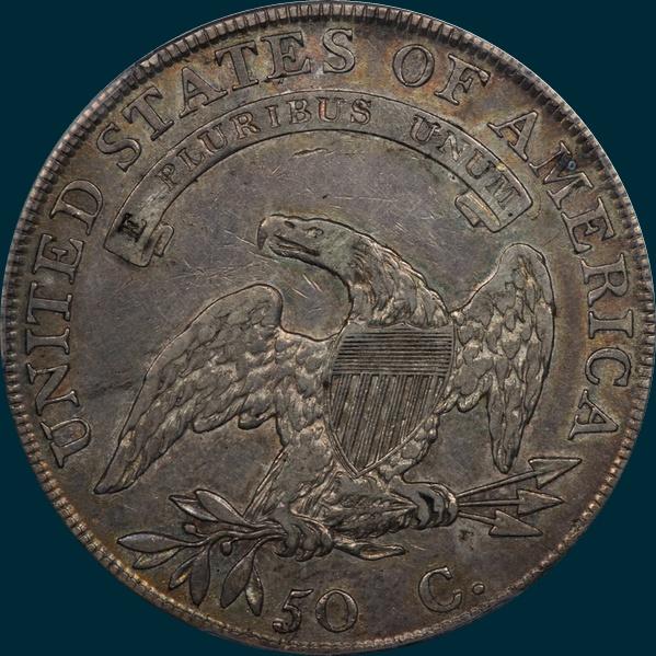 1808 O-110, Caped Bust Half Dollar