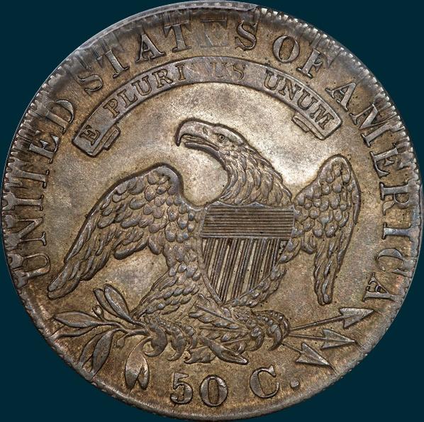 1831, O-101, Capped Bust, Half Dollar