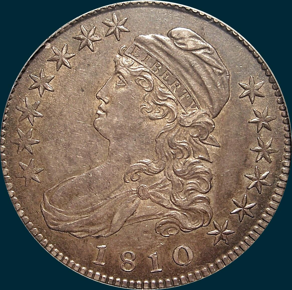 1810, O-107, Capped Bust, Half Dollar 