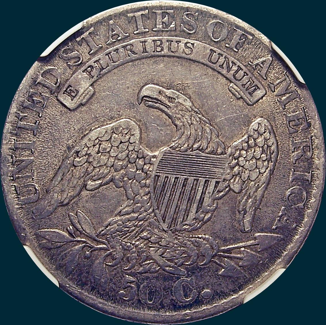 1832, O-105a, Small Letters, Capped Bust, Half Dollar