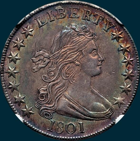 1801, O-102, Draped Bust, Half Dollar