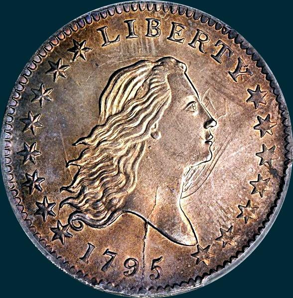 1795, O-121a, Flowing Hair, Half Dollar
