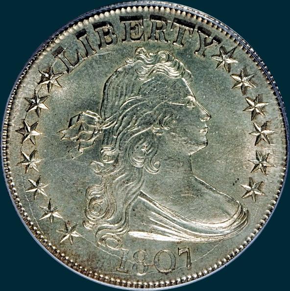 1807, O-108, Draped Bust, Half Dollar