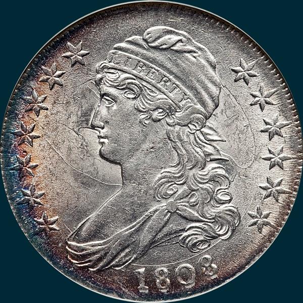 1808, O-109 R3, Capped Bust, Half Dollar