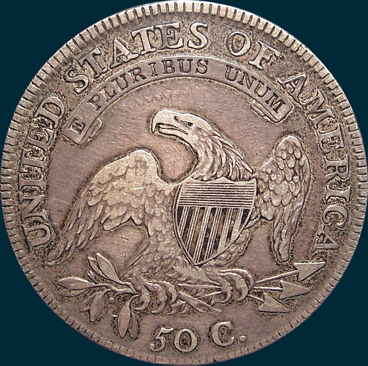 1809, O-102, capped bust, half dollar
