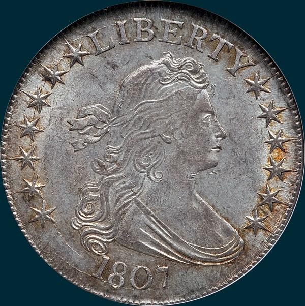 1807, O-106, Draped Bust, Half Dollar