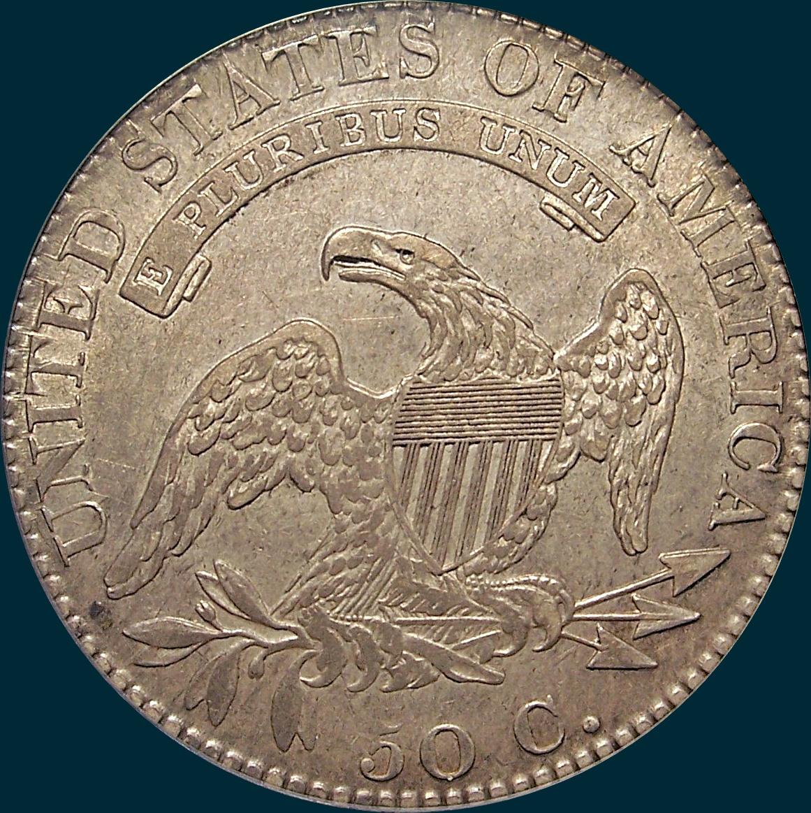 1820, O-103, Small Date, Curled 2, Capped Bust Half Dollar
