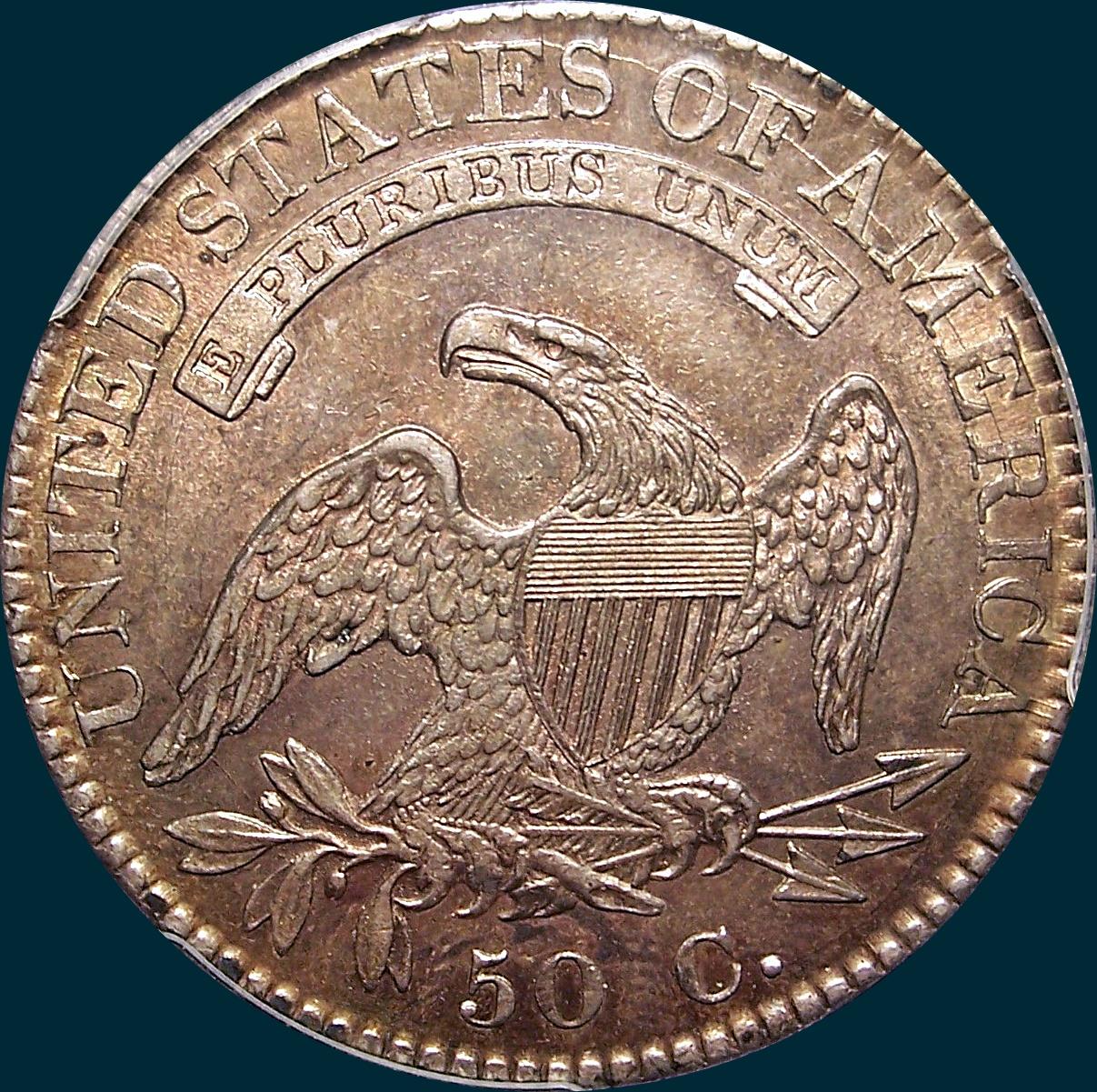 1822, O-105, Capped Bust, Half Dollar