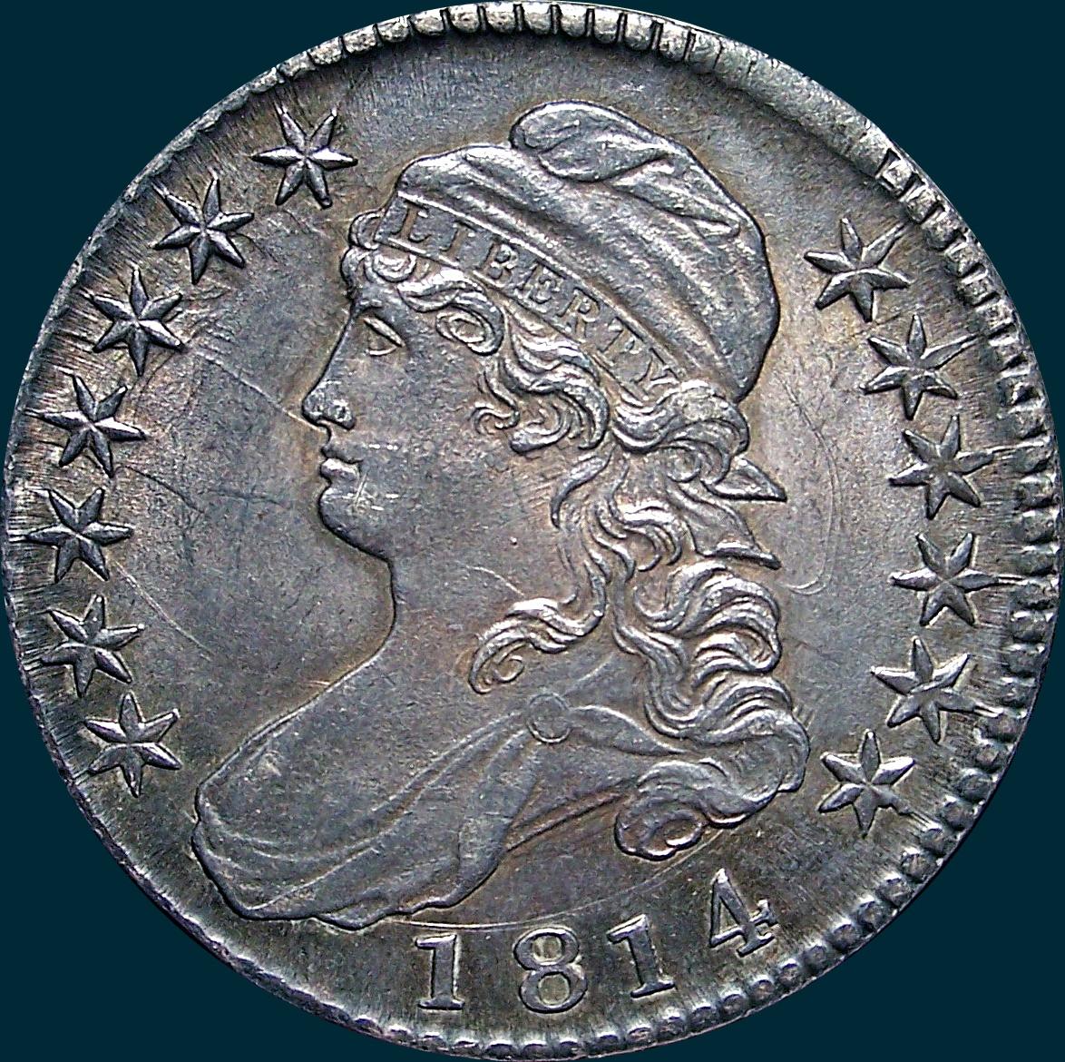 1814 O-103, Capped Bust Half Dollar
