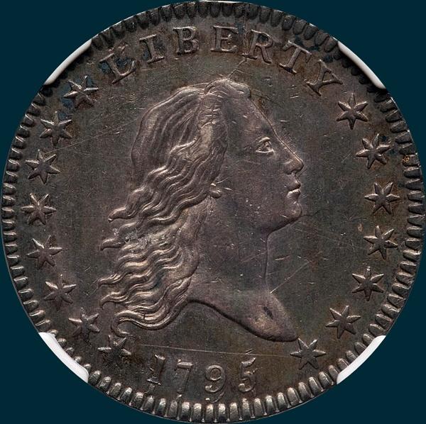 1795, O-112,  Flowing Hair, Half Dollar