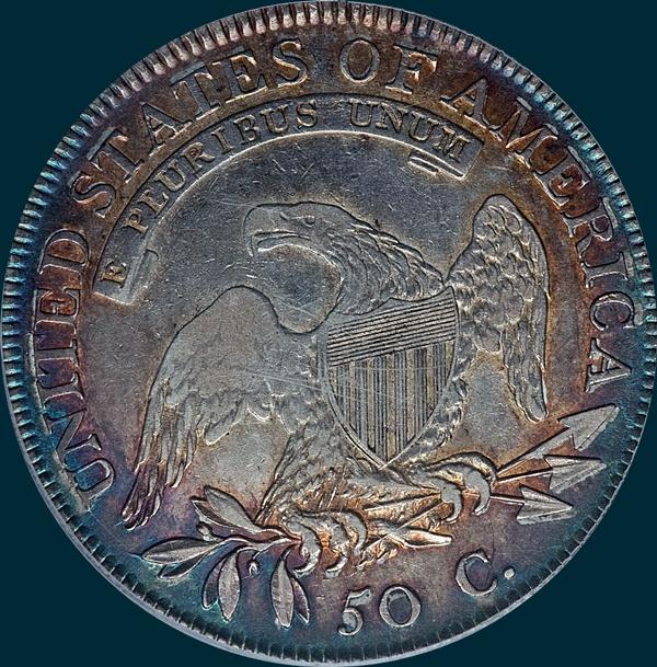 1809, O-104 R5-, Capped Bust, Half Dollar
