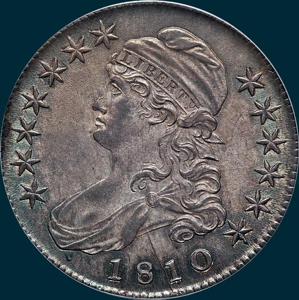 1810, O-107a, Capped Bust, Half Dollar 