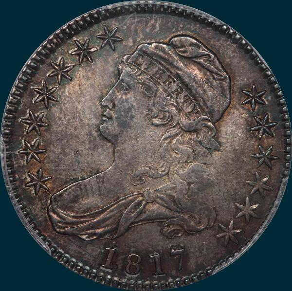 1817, O-104a, Capped Bust, Half Dollar