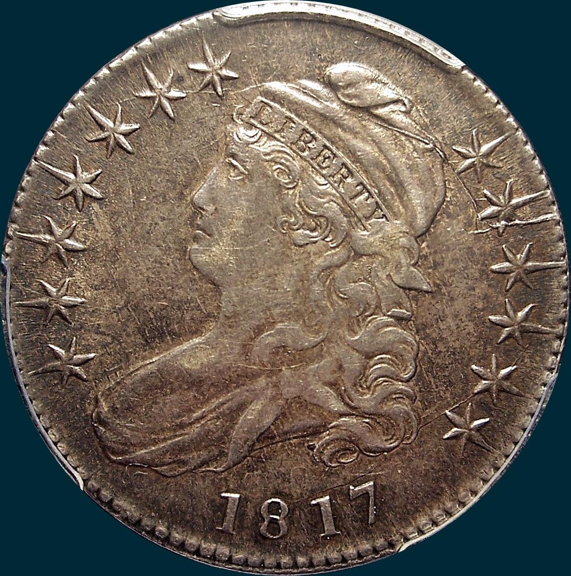 1817, O-105,Capped Buat, half dollar