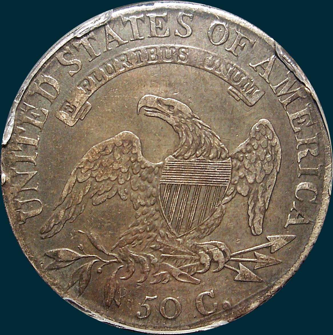 1817, O-106a, Capped Bust, Half Dollar, Single Leaf