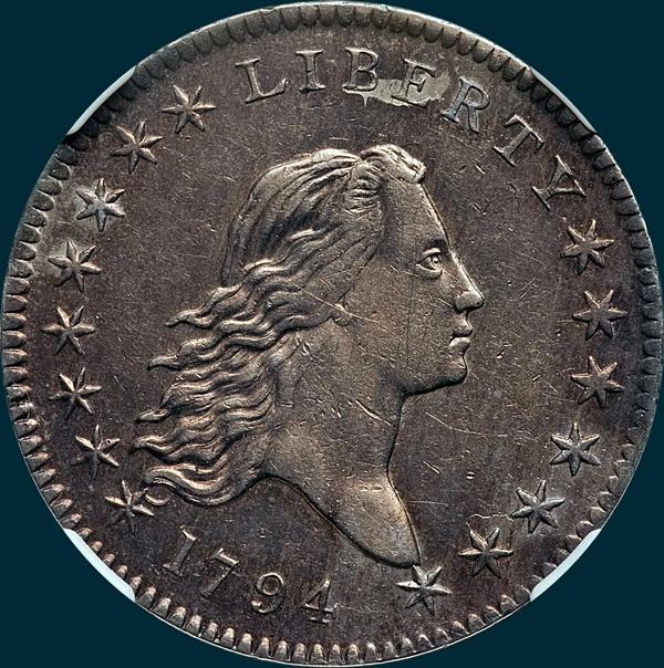 1794, O-103, Flowing Hair, Half Dollar