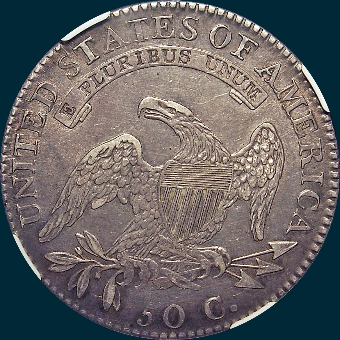 1818, O-102, 8 over 7, Small 8, Capped Bust, Half Dollar