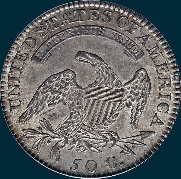 1819/8 O-106, capped bust, half dollar