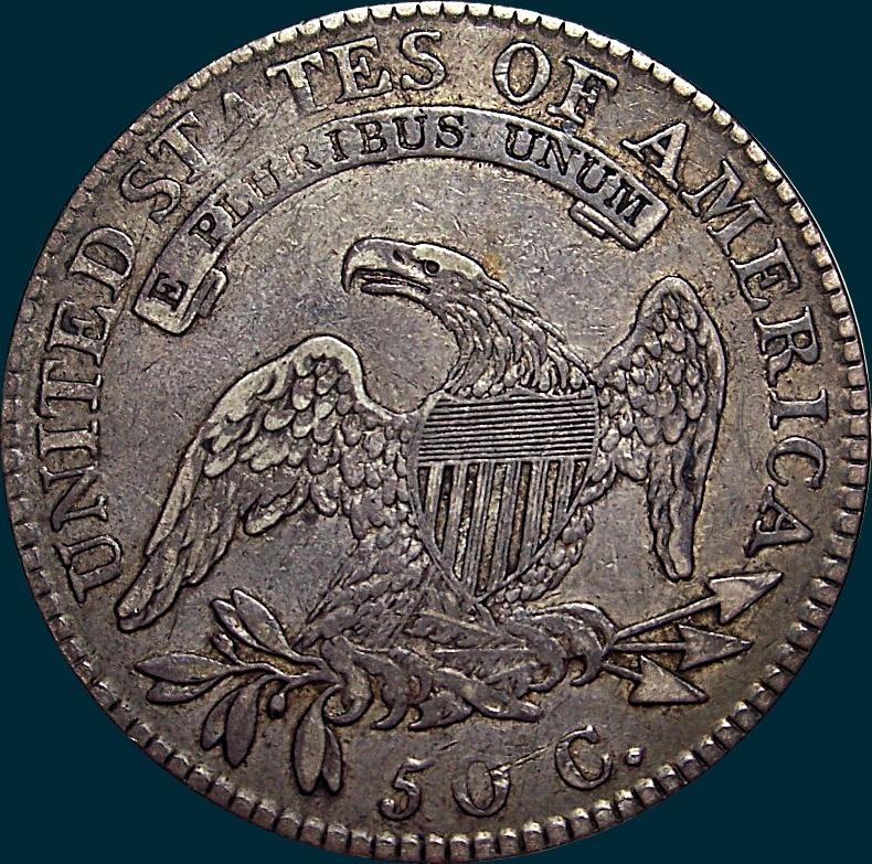 1818 O-111, Capped bust Half Dollar