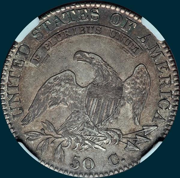 1819 O-114, capped bust, half dollar