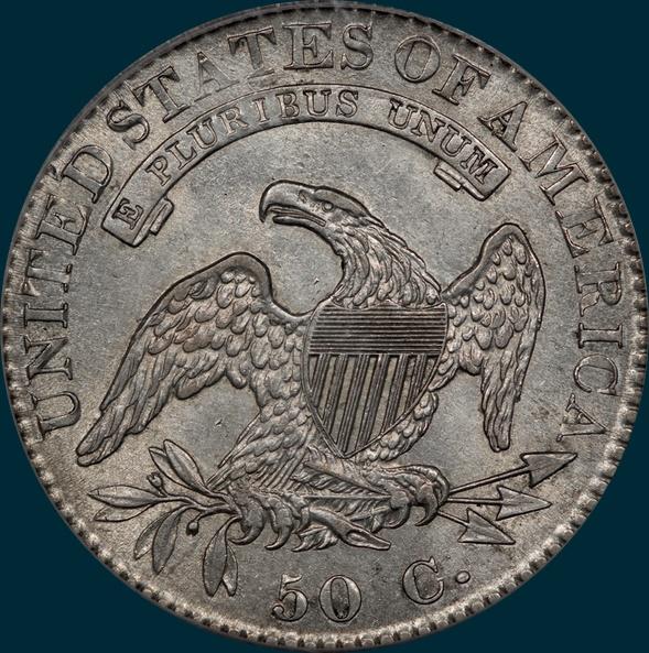 1822, O-107, Capped Bust, Half Dollar
