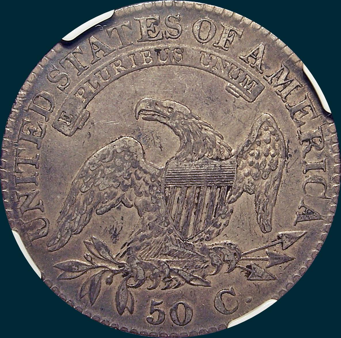 1823, O-112, Capped Bust, Half Dollar