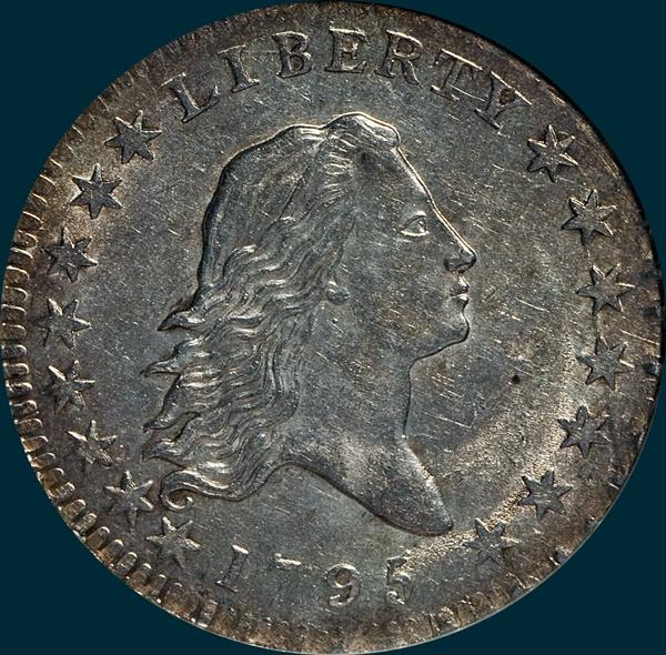 1795, O-107,  Flowing Hair, Half Dollar