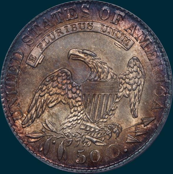 1829, O-105a, Capped Bust, Half Dollar