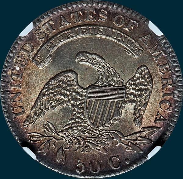 1832 O-102 capped bust half dollar