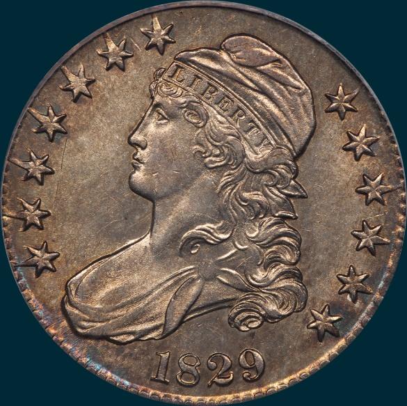 1829 O-106, capped bust half addict