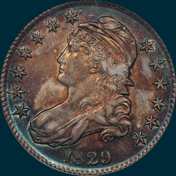 1829, O-109a, Capped Bust, Half Dollar