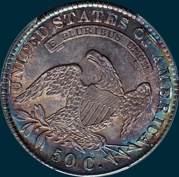 1830 O-115, small 0, capped bust half dollar