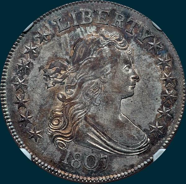 1807, O-101, Draped Bust, Half Dollar