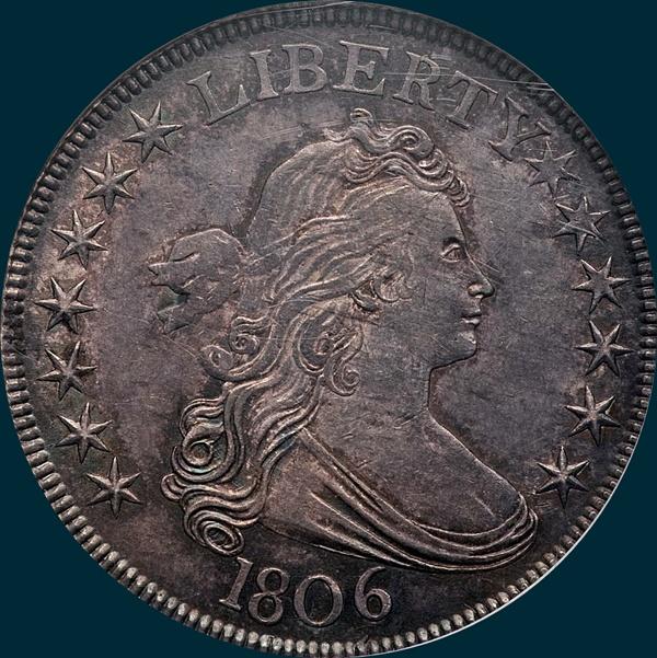 1806, O-118a, Draped Bust, Half Dollar