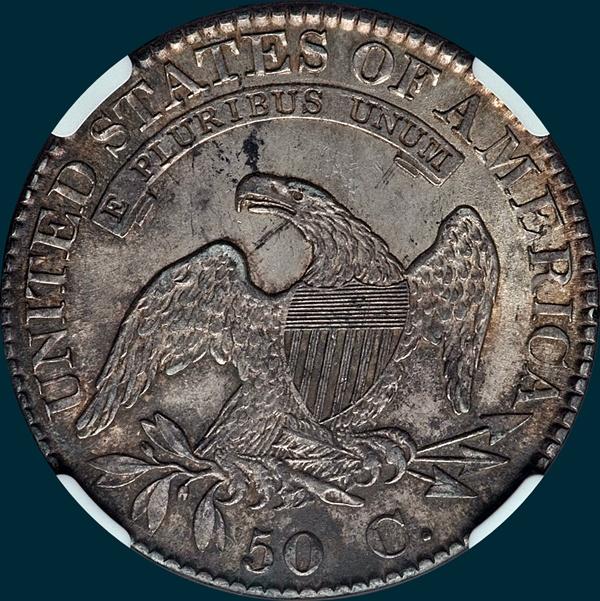 1823, O-106, Capped Bust, Half Dollar