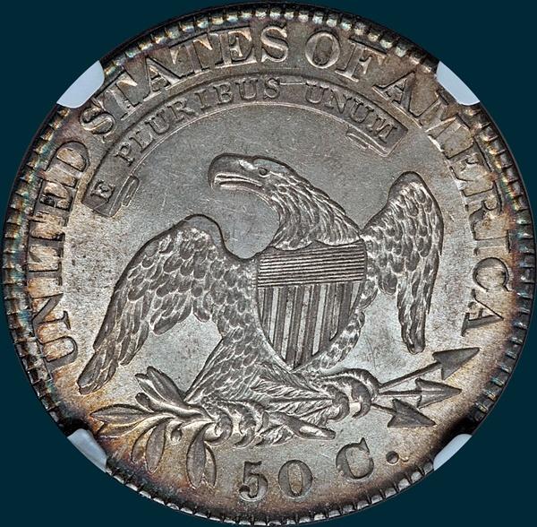 1824, O-116, Capped Bust, Half Dollar