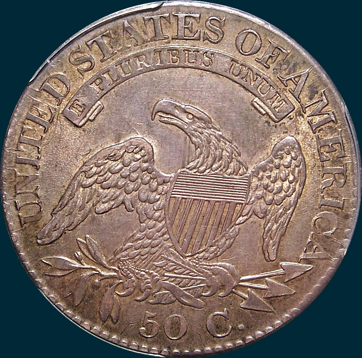 1826 O-109, capped bust half dollar