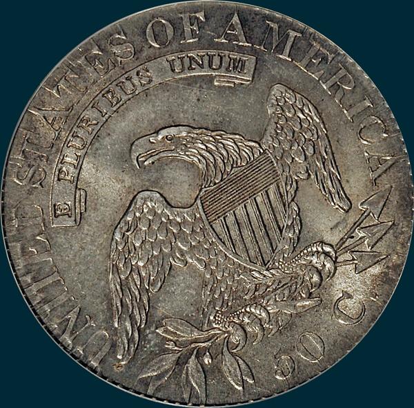1826, O-110a, Capped Bust, Half Dollar