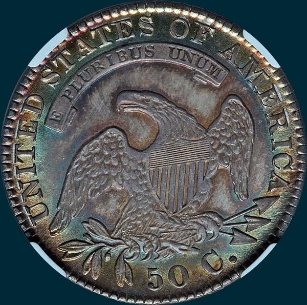 1829, O-108a, Capped Bust, Half Dollar