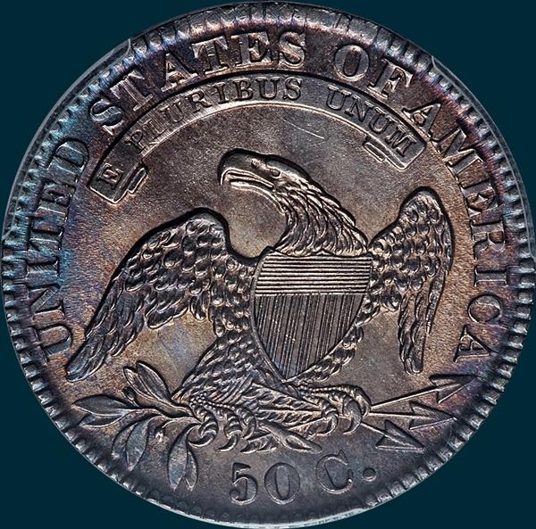 1831, O-119 capped bust half dollar