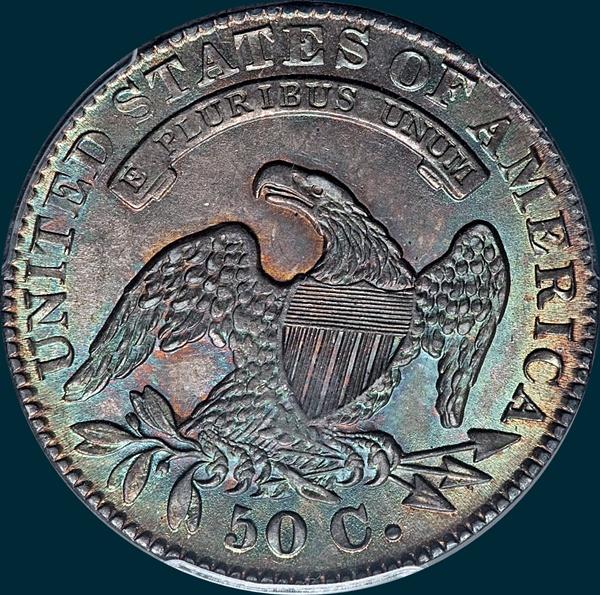 1832 O-111 capped bust half dollar