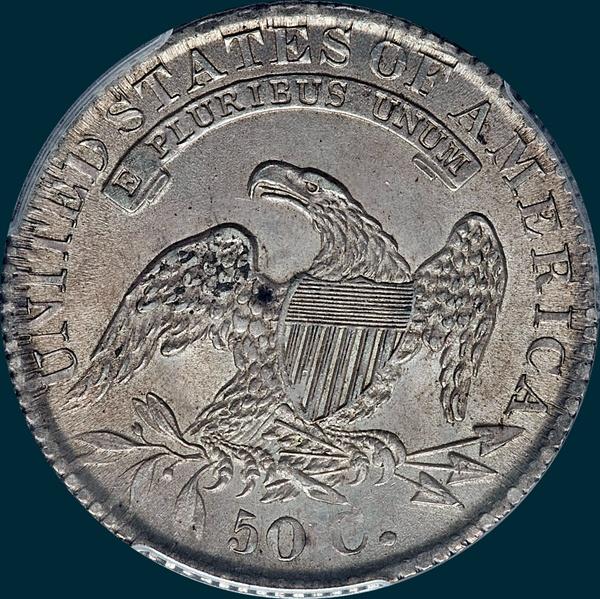 1832 O-117 capped bust half dollar