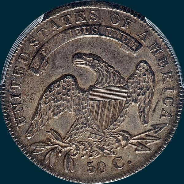 1836 o-112, capped bust half dollar