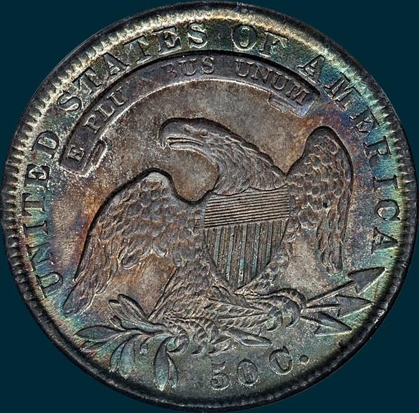 1836, O-115, Capped Bust, Half Dollar