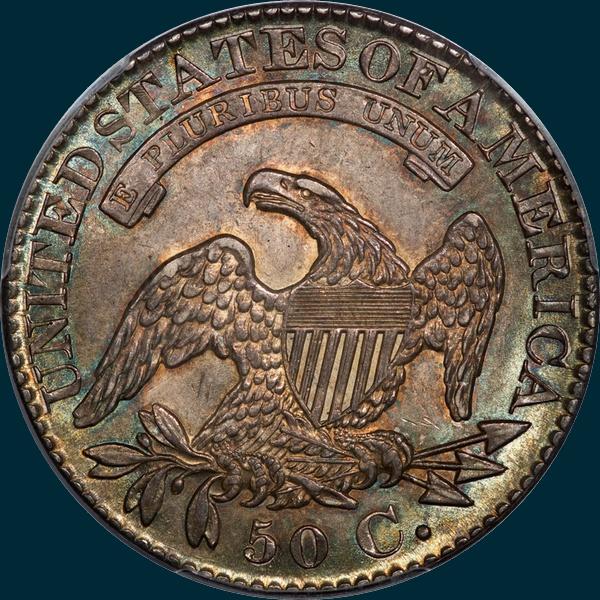 1828 O-101, curl base no knob 2, capped bust half dollar